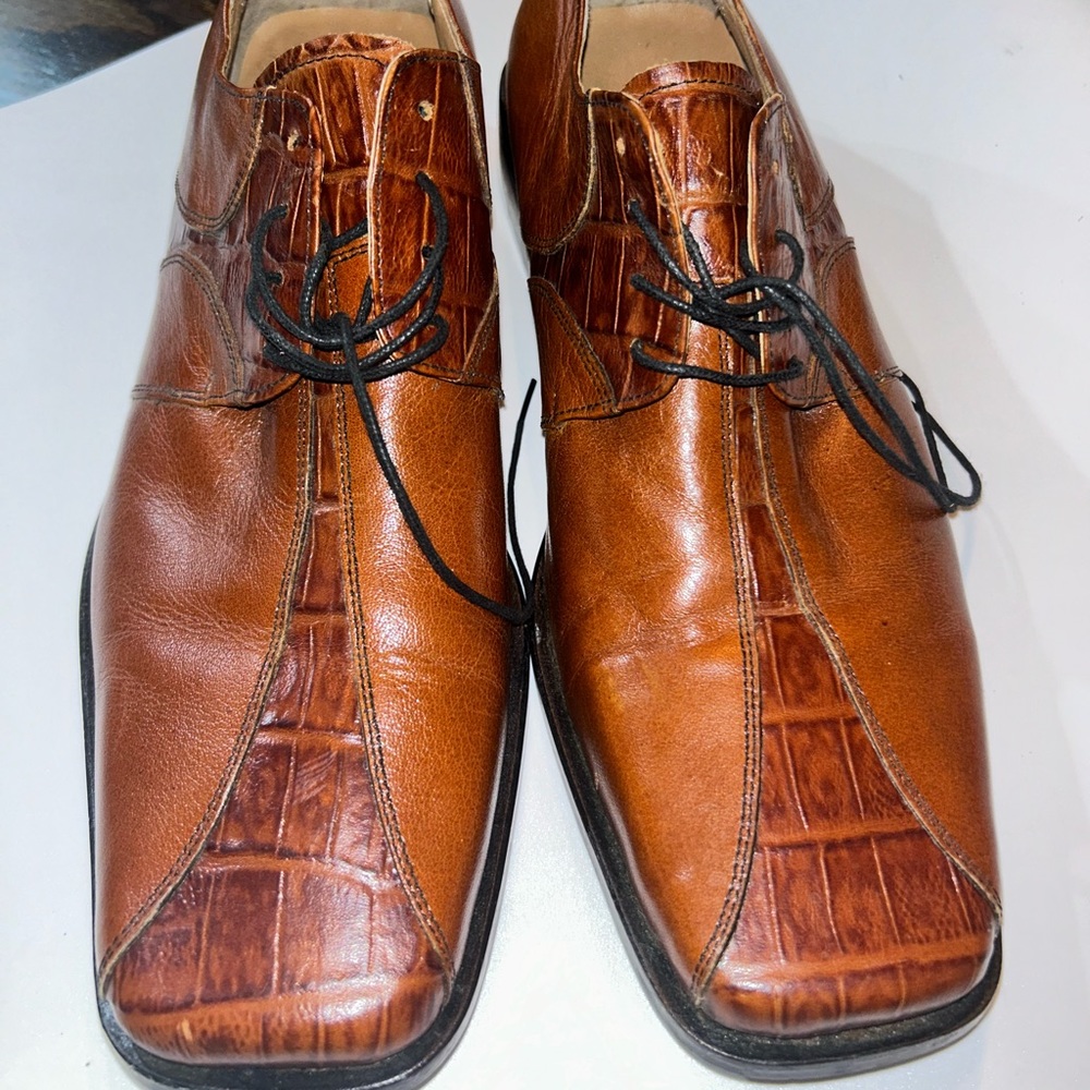 Michele Olivieri men’s leather dress shoes.